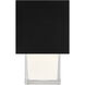 Kelly Wearstler Leagan LED Black Flush Mount Ceiling Light, Integrated LED