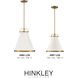Lexi 1 Light 13.5 inch Lacquered Brass Indoor Pendant Ceiling Light
