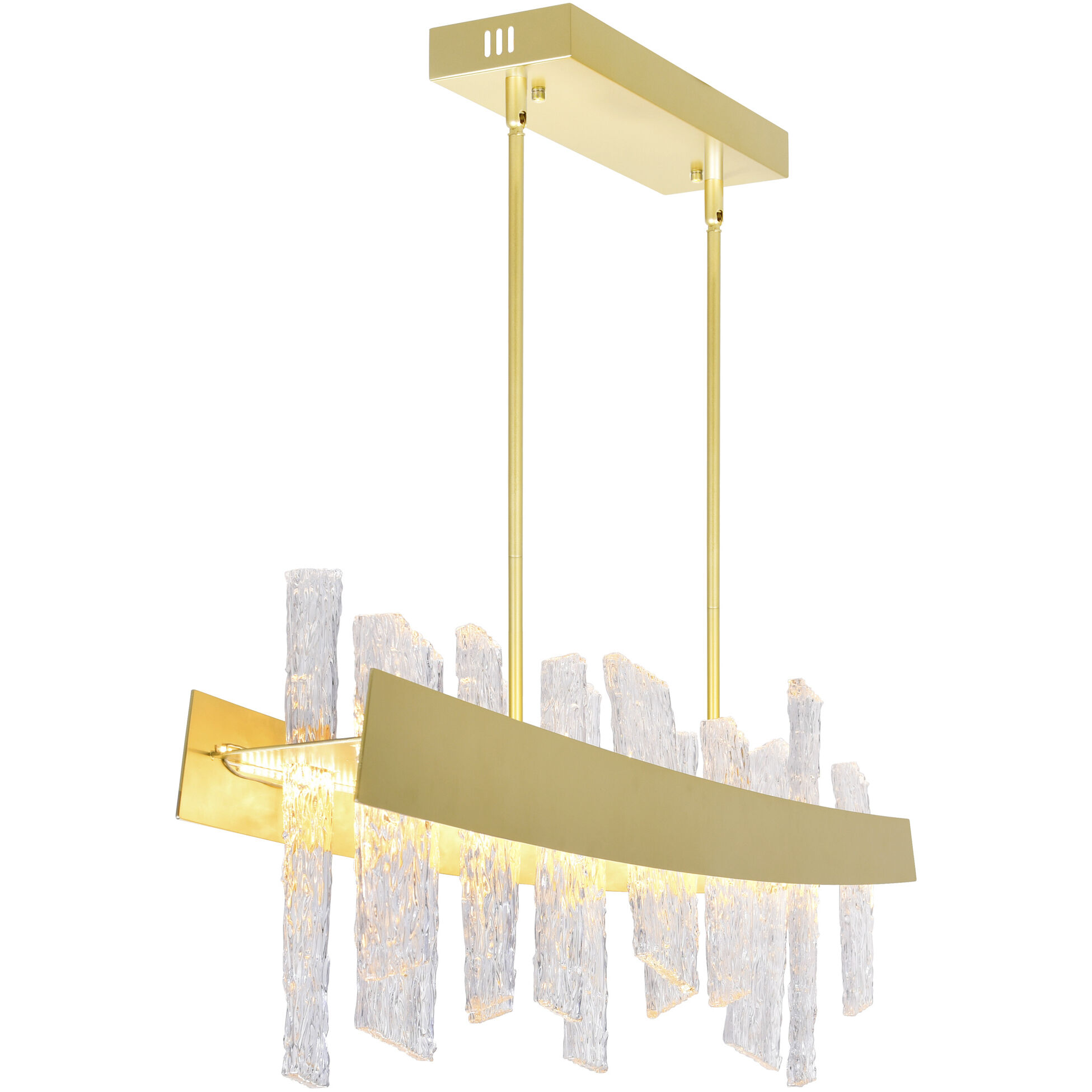 Guadiana LED 39 inch Satin Gold Island/Pool Table Light Ceiling Light