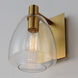 Babylon 1 Light 7 inch Satin Brass Wall Sconce Wall Light