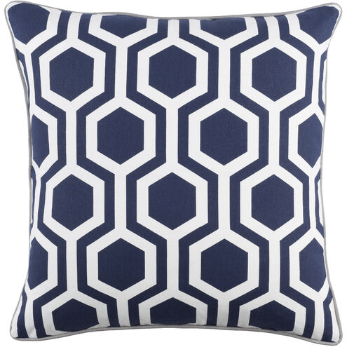 Inga 18 X 18 inch Navy Pillow Kit, Square