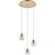 Eren 3 Light 12 inch Gold Pendant Ceiling Light
