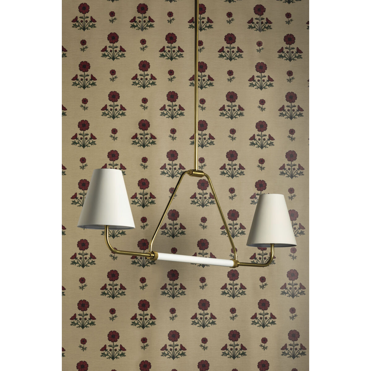 Georgann 2 Light 48 inch Aged Brass/Soft White Linear Ceiling Light