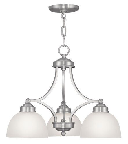 Somerset 3 Light 20 inch Brushed Nickel Chandelier Ceiling Light