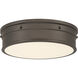 Marnex LED 13 inch Plated Dark Bronze Flush Mount Ceiling Light