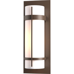 Banded 1 Light 20.8 inch Coastal Bronze Outdoor Sconce, Large