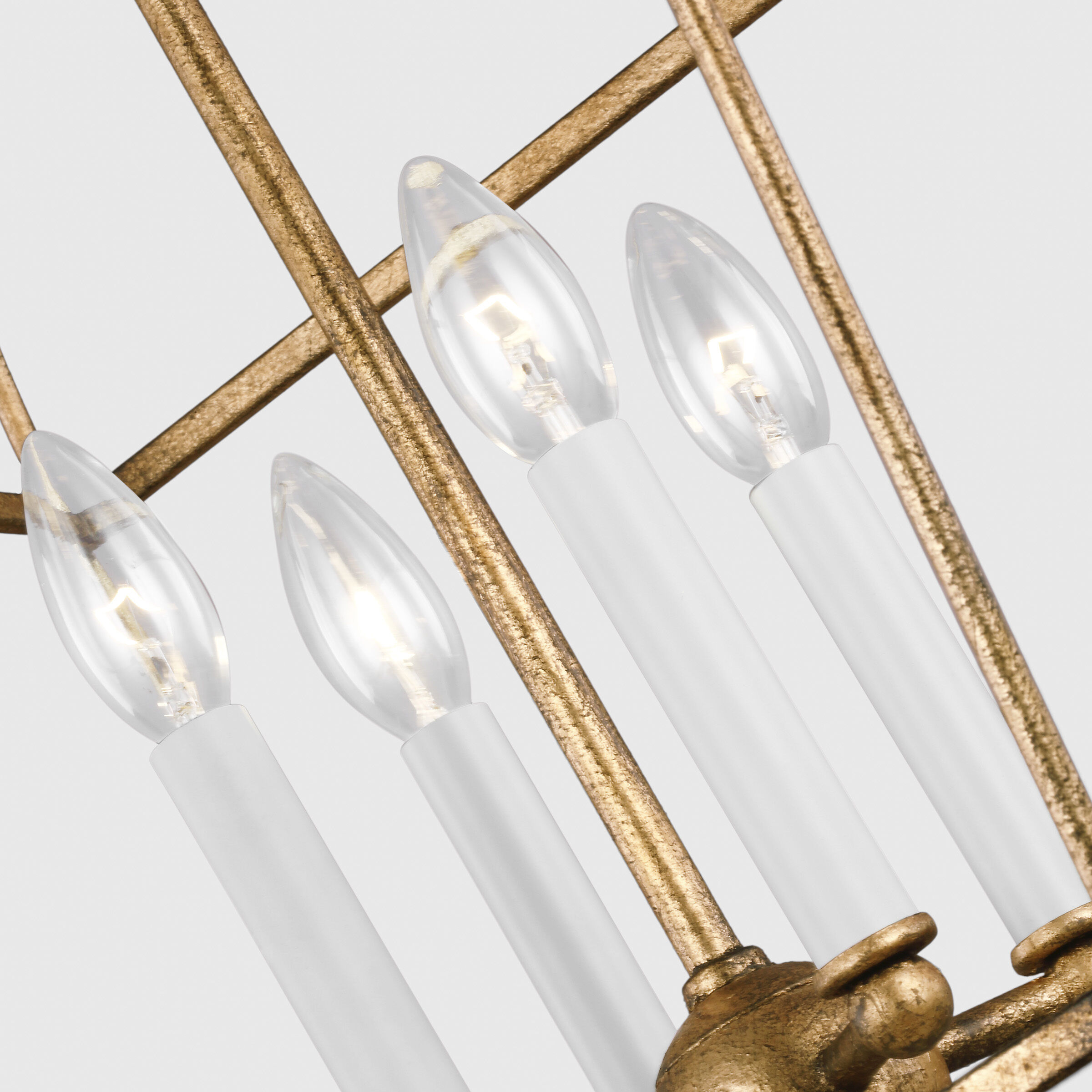 C&M by Chapman & Myers Stonington 4 Light 13.38 inch Antique Gild Hanging Lantern Ceiling Light