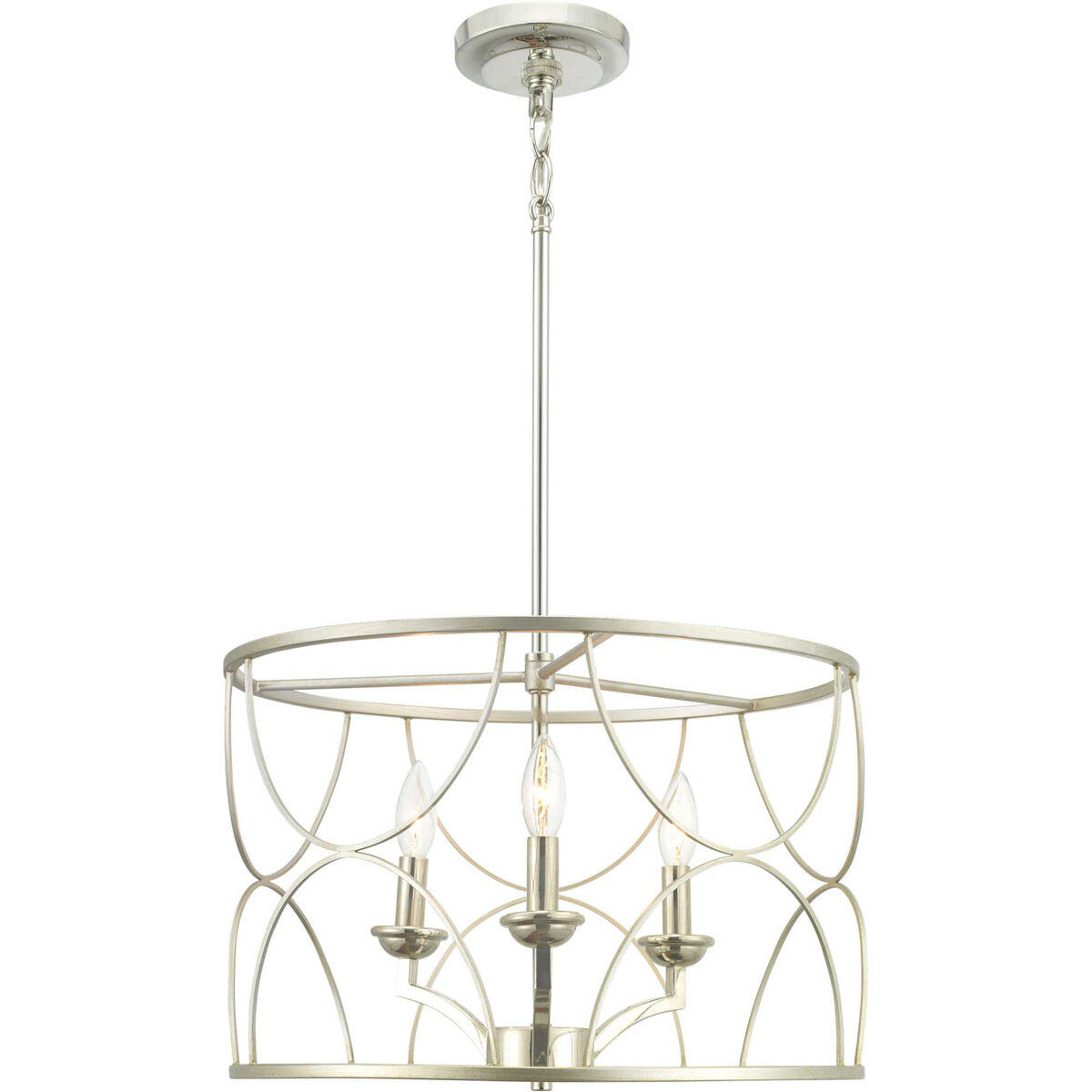 Landree 3 Light 18 inch Silver Ridge Chandelier Ceiling Light