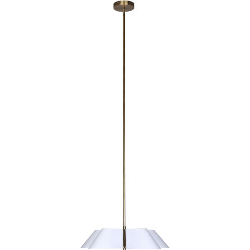Daxton 5 Light 21.5 inch Matte White and Gold Chandelier Ceiling Light