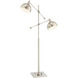 Cupola 59 inch 100.00 watt Brushed Nickel Floor Lamp Portable Light
