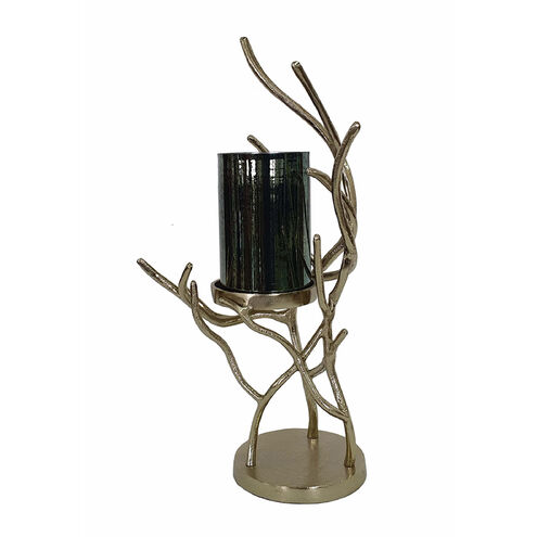 Aluminum 17.5 X 10 inch Candleholder