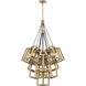 Ensemble LED 32.5 inch Brushed Bronze Chandelier Ceiling Light, Large