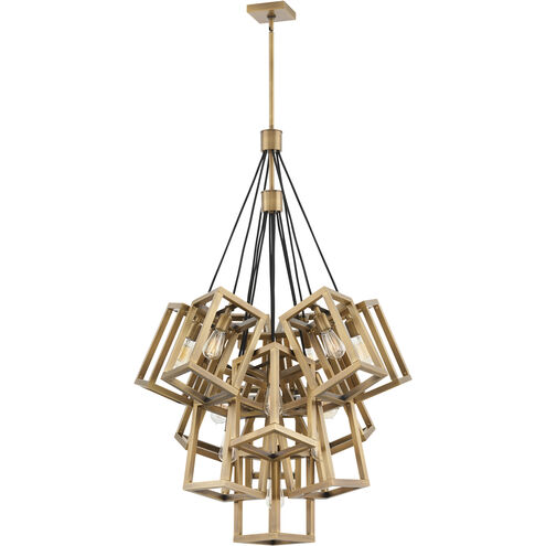 Ensemble LED 32.5 inch Brushed Bronze Chandelier Ceiling Light, Large