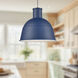 Irving Pendant Ceiling Light in Indigo Blue