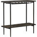 Ariana Forged Antique Bronze and Marron Imperial Marble Bar Console