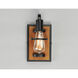 Black Forest 1 Light Black/Ashbury Wall Sconce Wall Light