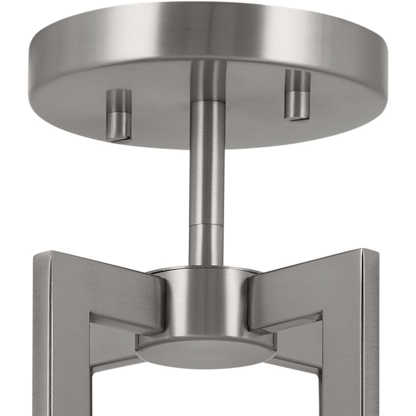 Malen LED 20 inch Classic Pewter Semi Flush Mount Ceiling Light