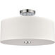 Oak Valley 2 Light 16 inch Chrome Flush Mount Ceiling Light