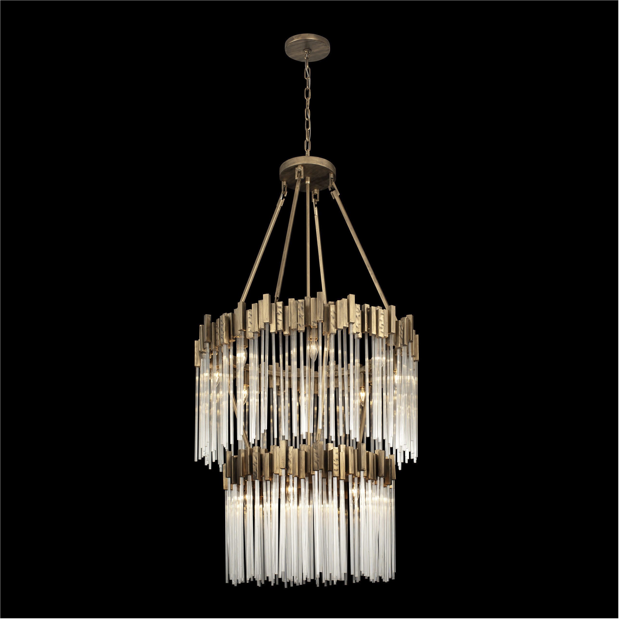Matrix 14 Light 30 inch Havana Gold Chandelier Ceiling Light