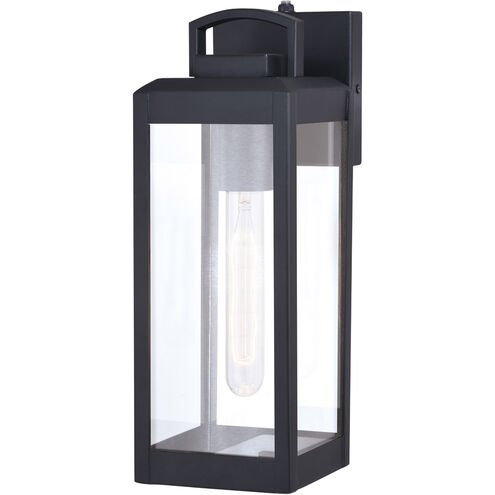 Kinzie LED 14.25 inch Textured Black Outdoor Wall
