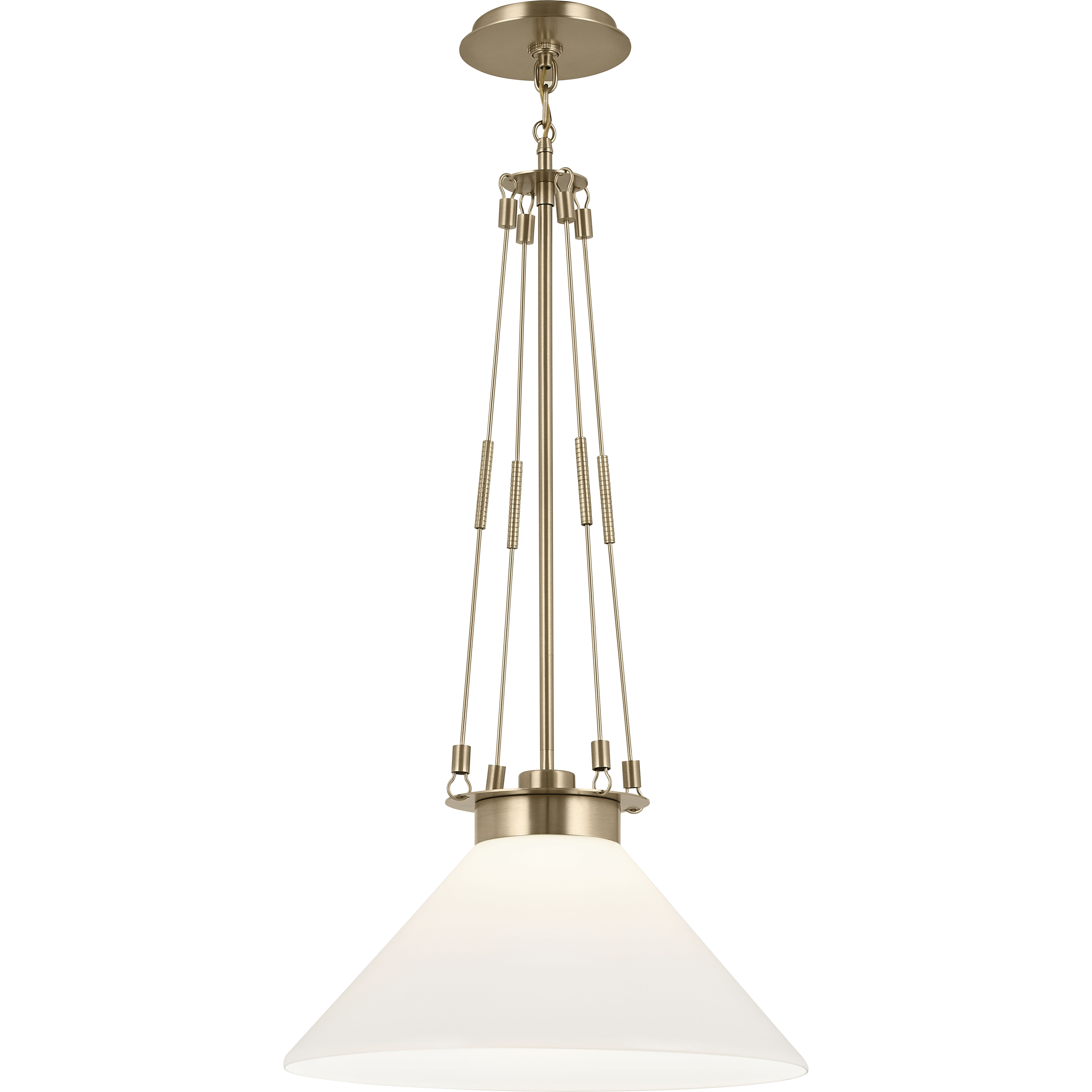 Albers LED 18.25 inch Champagne Bronze Pendant Ceiling Light