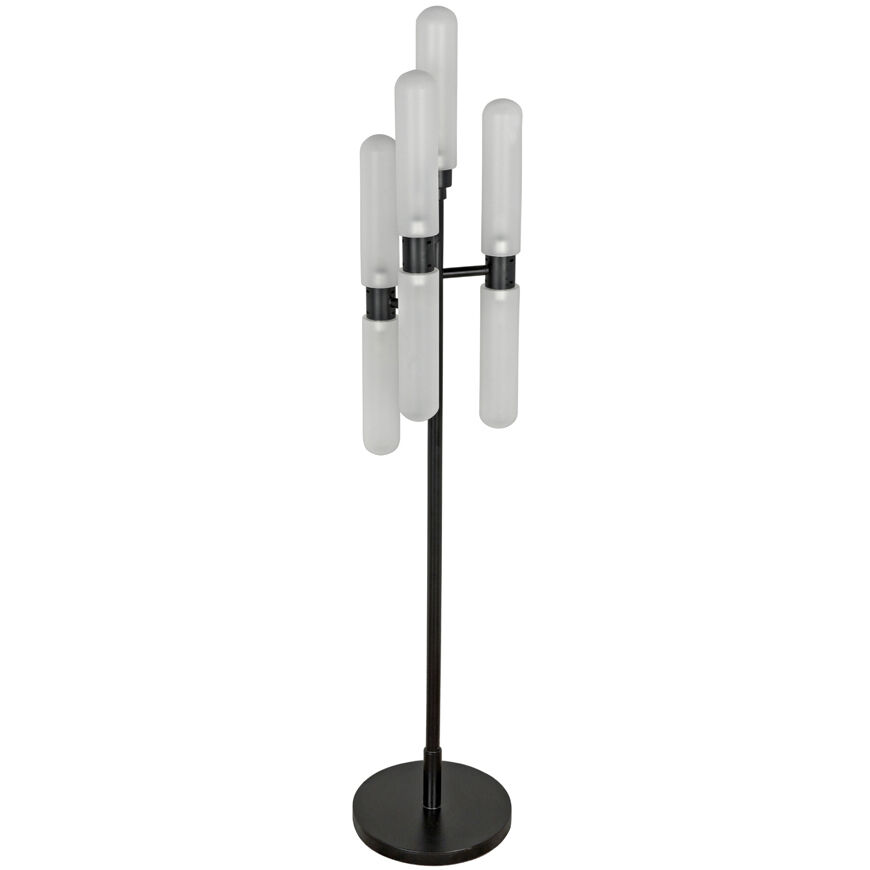Dominique 68 inch 25.00 watt Matte Black Floor Lamp Portable Light