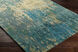 Watercolor 96 X 60 inch Teal Rug in 5 x 8, Rectangle