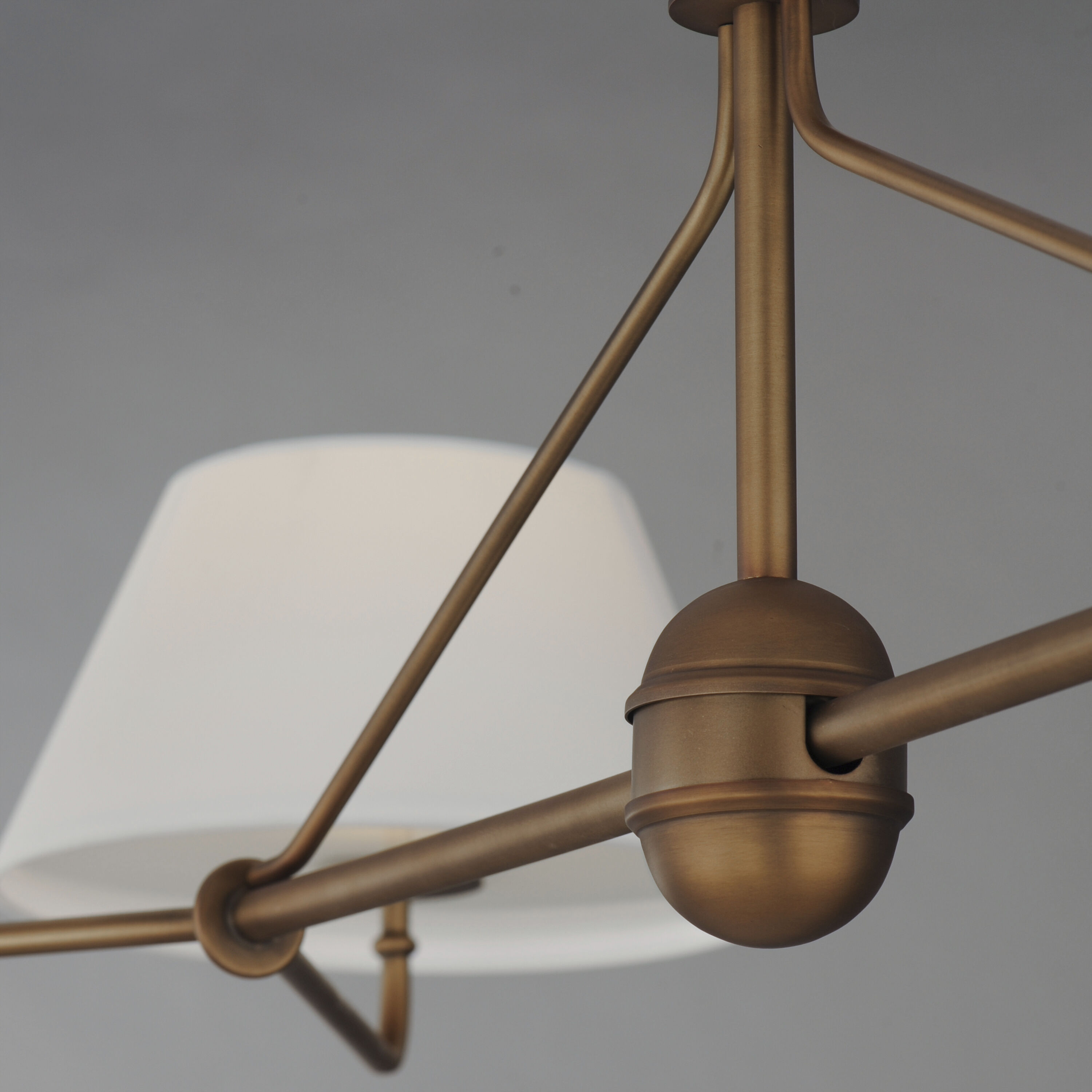 Dunbridge 4 Light 62 inch Weathered Brass Linear Pendant Ceiling Light