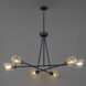 Keppe 6 Light 48 inch Dark Bronze Chandelier Ceiling Light