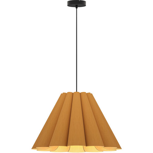 Lora 1 Light 22.8 inch Black Pendant Ceiling Light in Petribi/Ash, 23 in, WEP Collection