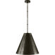 Thomas O'Brien Goodman 1 Light 18 inch Bronze Hanging Shade Ceiling Light, Medium
