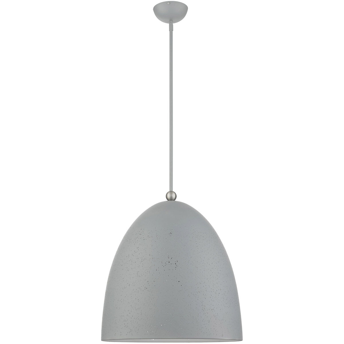 Arlington 3 Light 19 inch Nordic Gray with Brushed Nickel Accents Pendant Ceiling Light