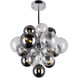 Pallocino LED 16 inch Chrome Down Chandelier Ceiling Light