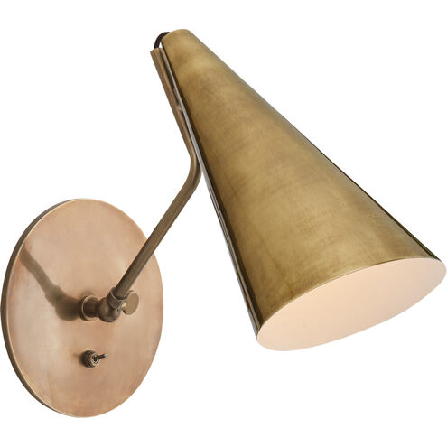 AERIN Clemente 1 Light 6.25 inch Hand-Rubbed Antique Brass Wall Light