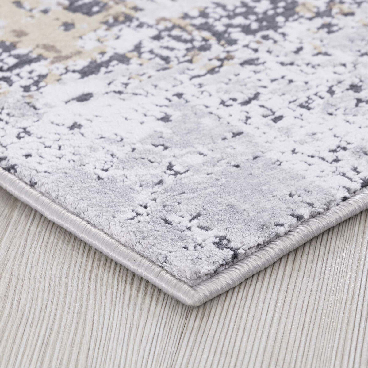 Hampton 84 X 60 inch Gold Rug, 5ft x 7ft