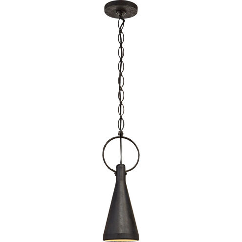 Visual Comfort Suzanne Kasler Limoges 1 Light 7 inch Natural Rusted Iron Pendant Ceiling Light, Small SK5360NR-AI - Open Box
