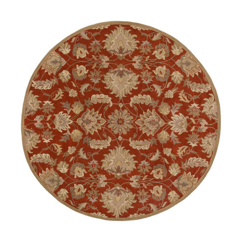 Caesar 117 inch Red and Neutral Area Rug, Wool