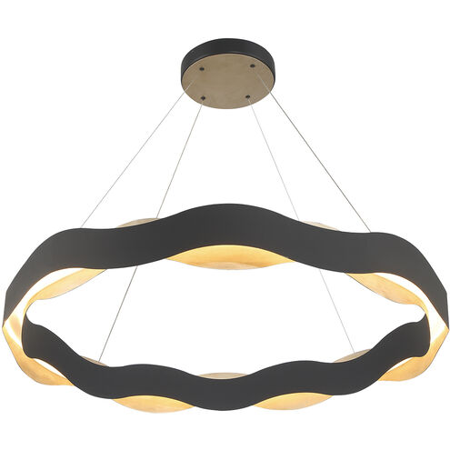 Vaughan LED 46 inch Silver and Black Chandelier Ceiling Light