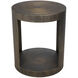 Chrysler 24 X 20 inch Aged Brass Side Table
