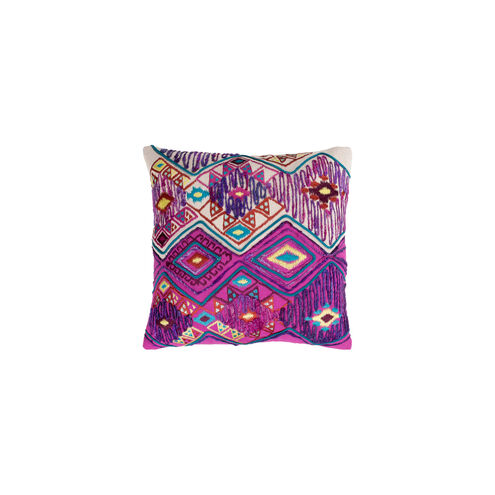 Splendid 20 X 20 inch Bright Purple and Khaki Pillow Kit