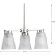 Tanner 3 Light 16.62 inch Brushed Nickel Chandelier Ceiling Light