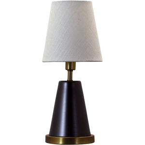 Geo 13 inch 60 watt Mahogany Bronze with Weathered Brass Accents Table Lamp Portable Light