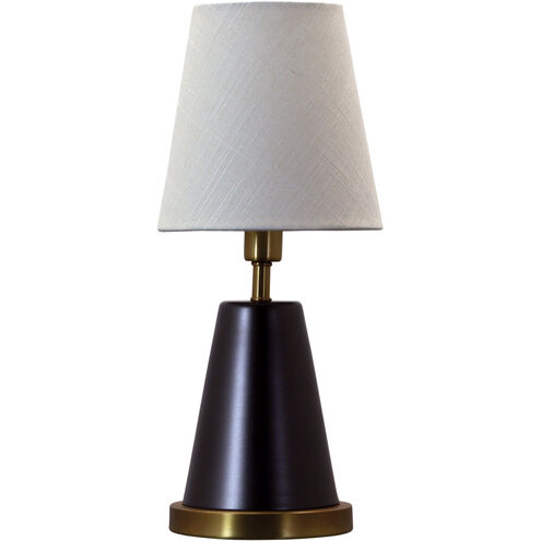 Geo 13 inch 60 watt Mahogany Bronze with Weathered Brass Accents Table Lamp Portable Light