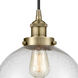 Edison Beacon LED 10 inch Antique Brass Mini Pendant Ceiling Light