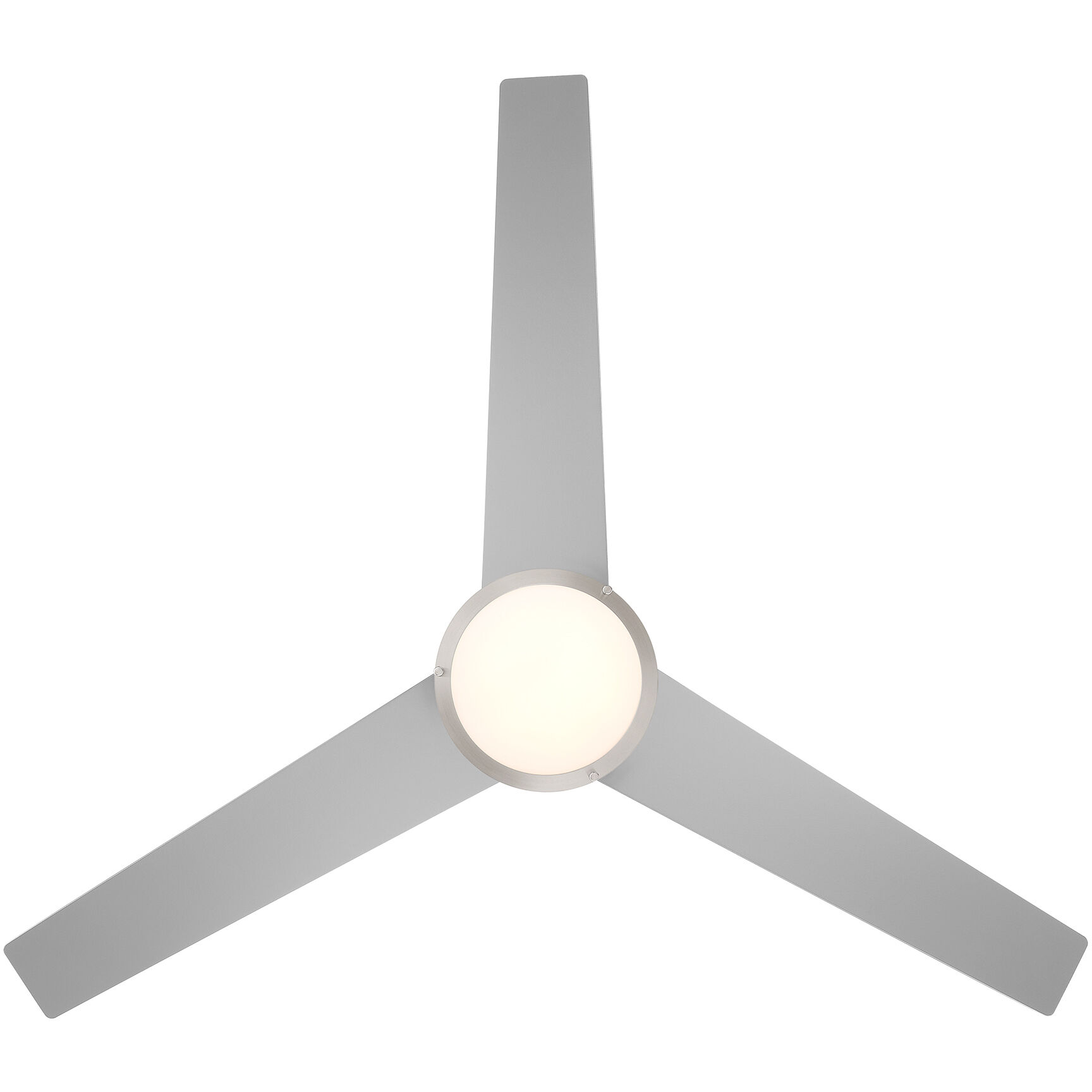 Cassini 52 inch Brushed Nickel with Reversible Silver/Pearl Gray Blades DC Smart Fan