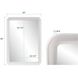 Joelle 40 X 30 inch Matte White Mirror