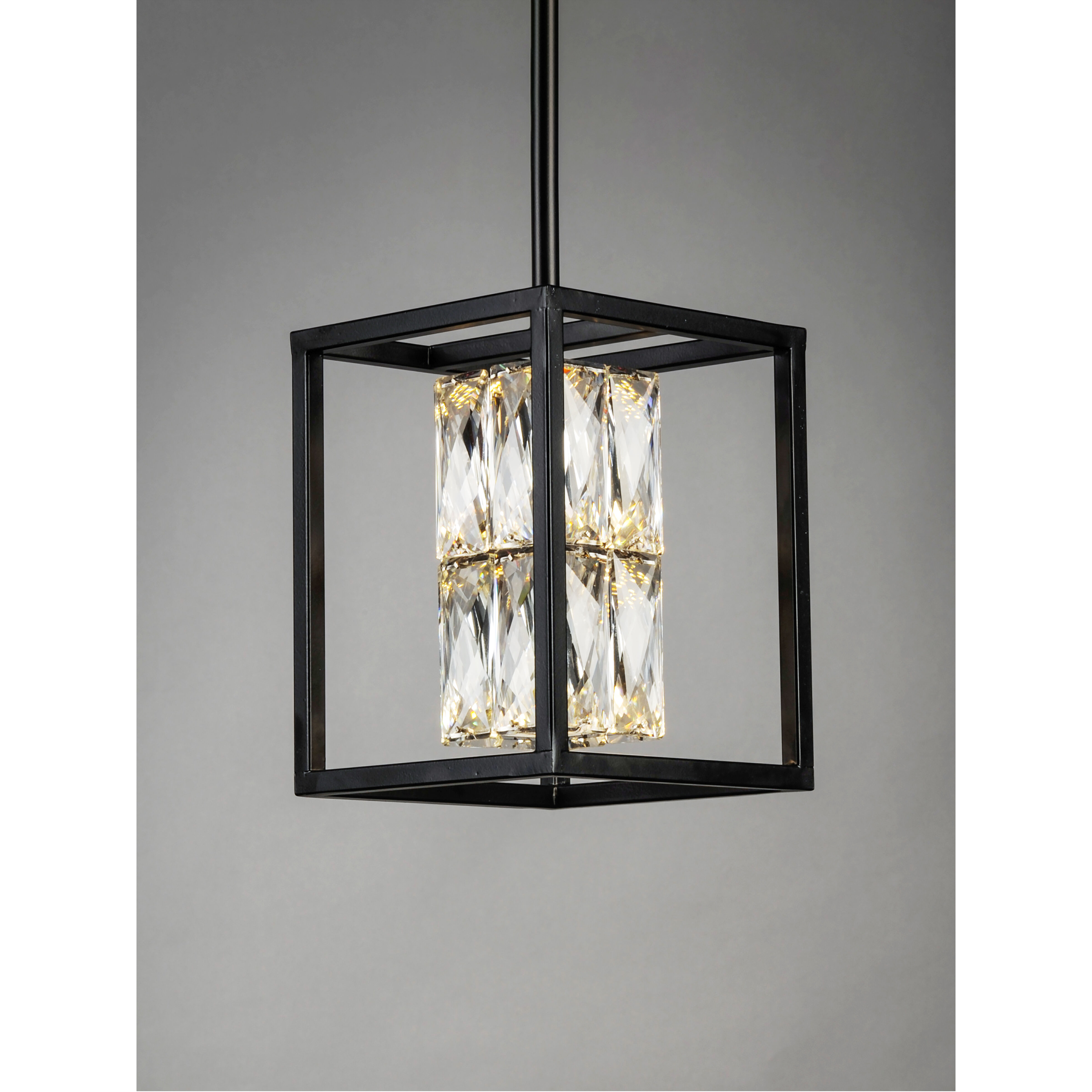 Zephyr LED 6 inch Black Mini Pendant Ceiling Light