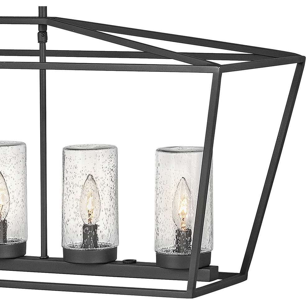 Open Air Alford Place LED 40 inch Museum Black Outdoor Linear Hanging Light, Estate Series