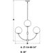 Avers LED 26 inch Natural Brass Chandelier Ceiling Light