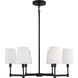 Chatfield 6 Light 26 inch Midnight Black Chandelier Ceiling Light